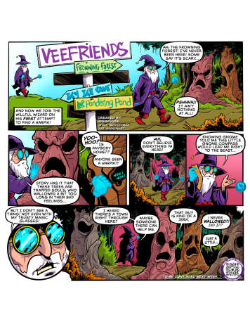 Willful Wizard Wanders Through Frowning Forest