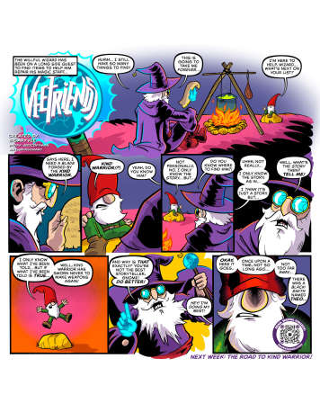 Willful Wizard Learns About the Kind Warrior