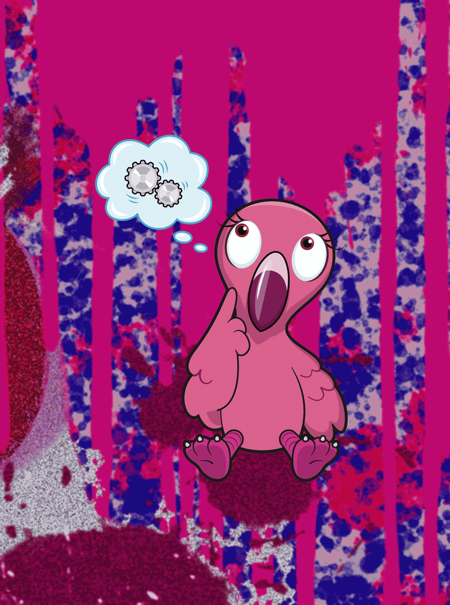 Gary Vaynerchuk - VeeFriends Series 2 - Forthright Flamingo #27088 - NFT # 27088