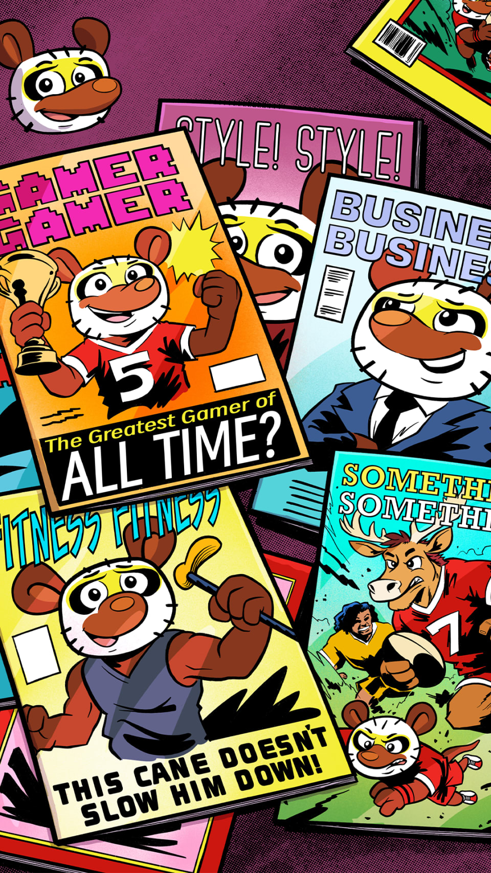 Official VeeFriends Issue 20 promotional image showing Elegant Elk playing football in a yellow number seven jersey