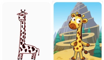 Series 2 Genuine Giraffe Pose...