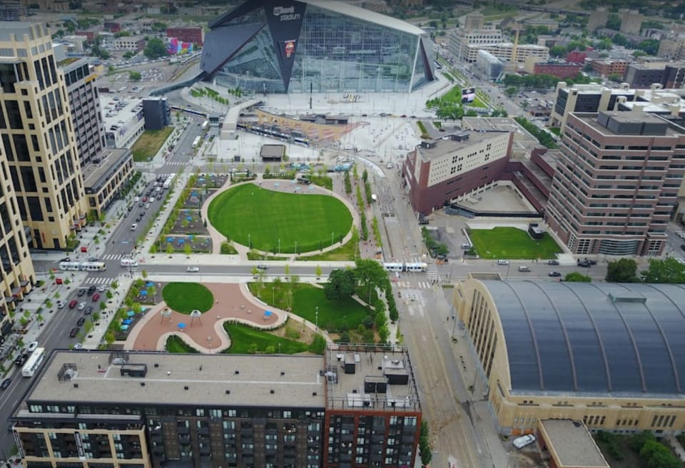 The Commons - Outside of U.S. Bank Stadium, Minneapolis, MN
