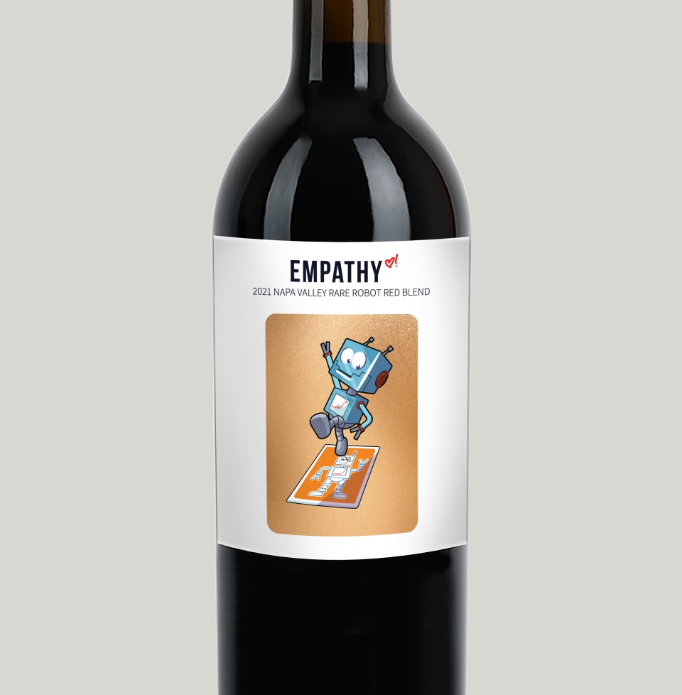 A sample look at the 2021 Napa Valley Rare Robot Red Blend