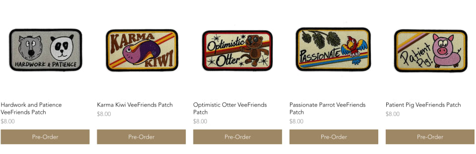 P.S. As an EXTRA surprise -limited patches from the hats are available for those interested!