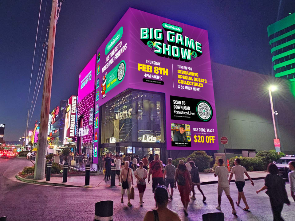 Note: This is a render of what the screen on the Lids store will look like after 2/2.