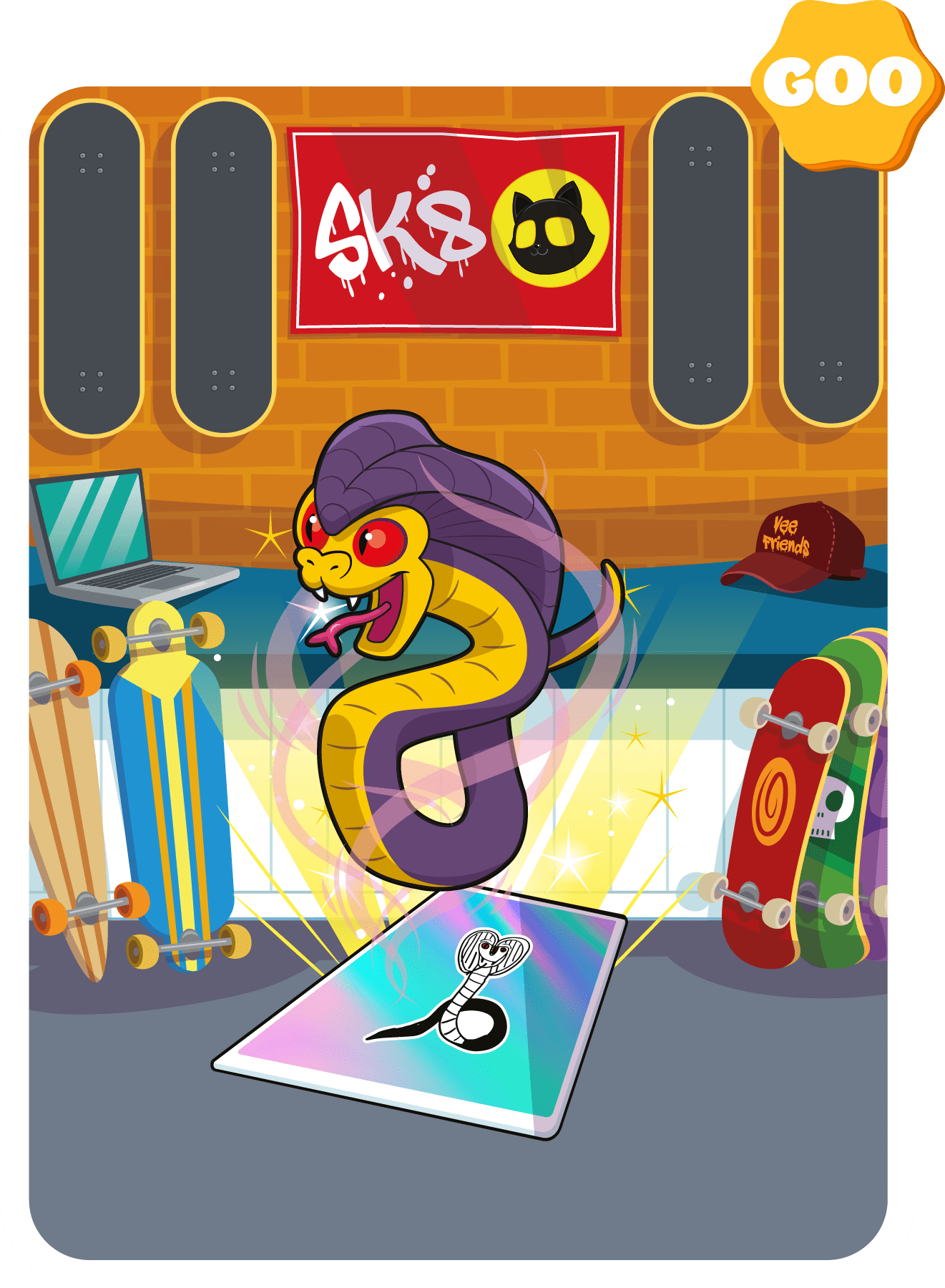 Gary Vaynerchuk - VeeFriends Series 2 - Confident Cobra #1966 - NFT # 1966