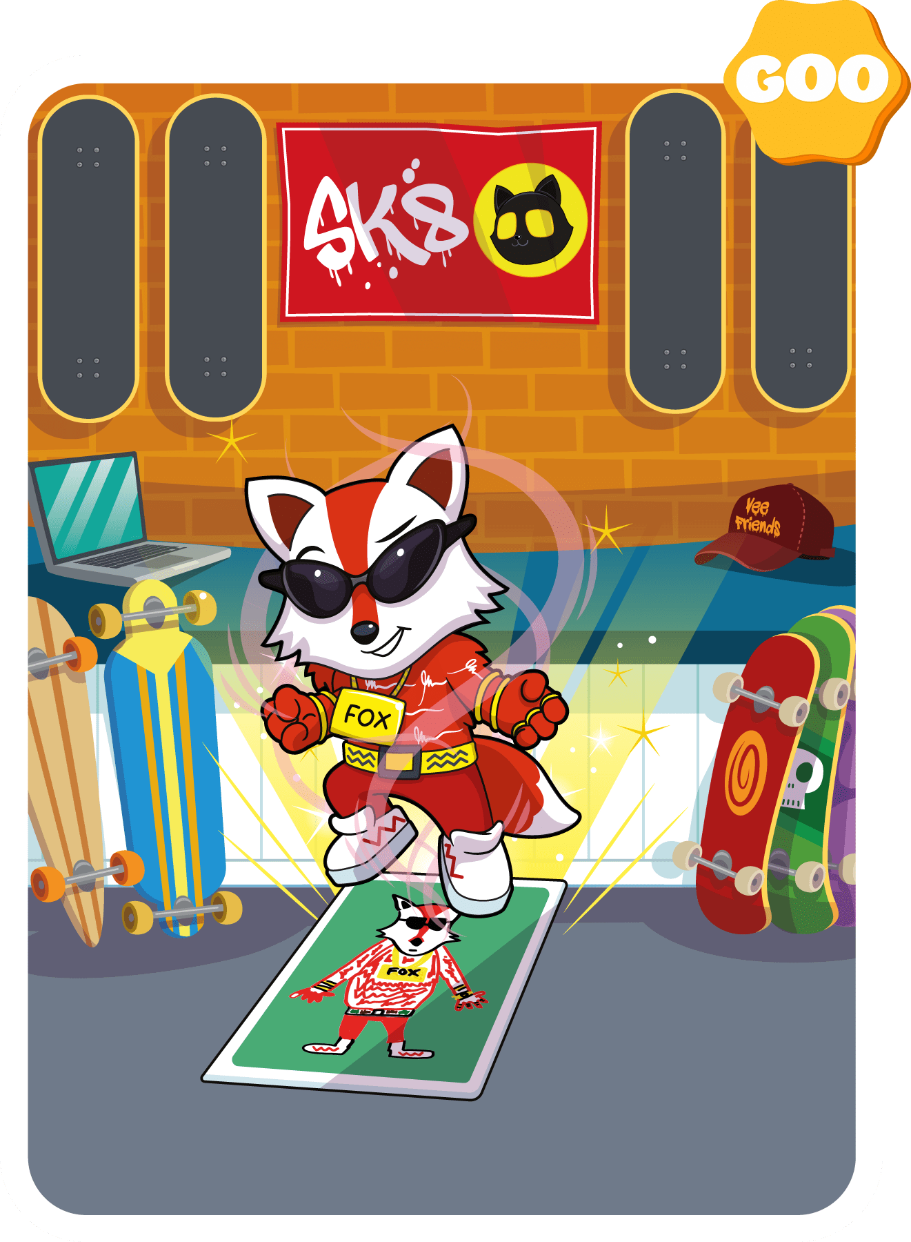 Gary Vaynerchuk - VeeFriends Series 2 - Flex'n Fox #3110 - NFT # 3110