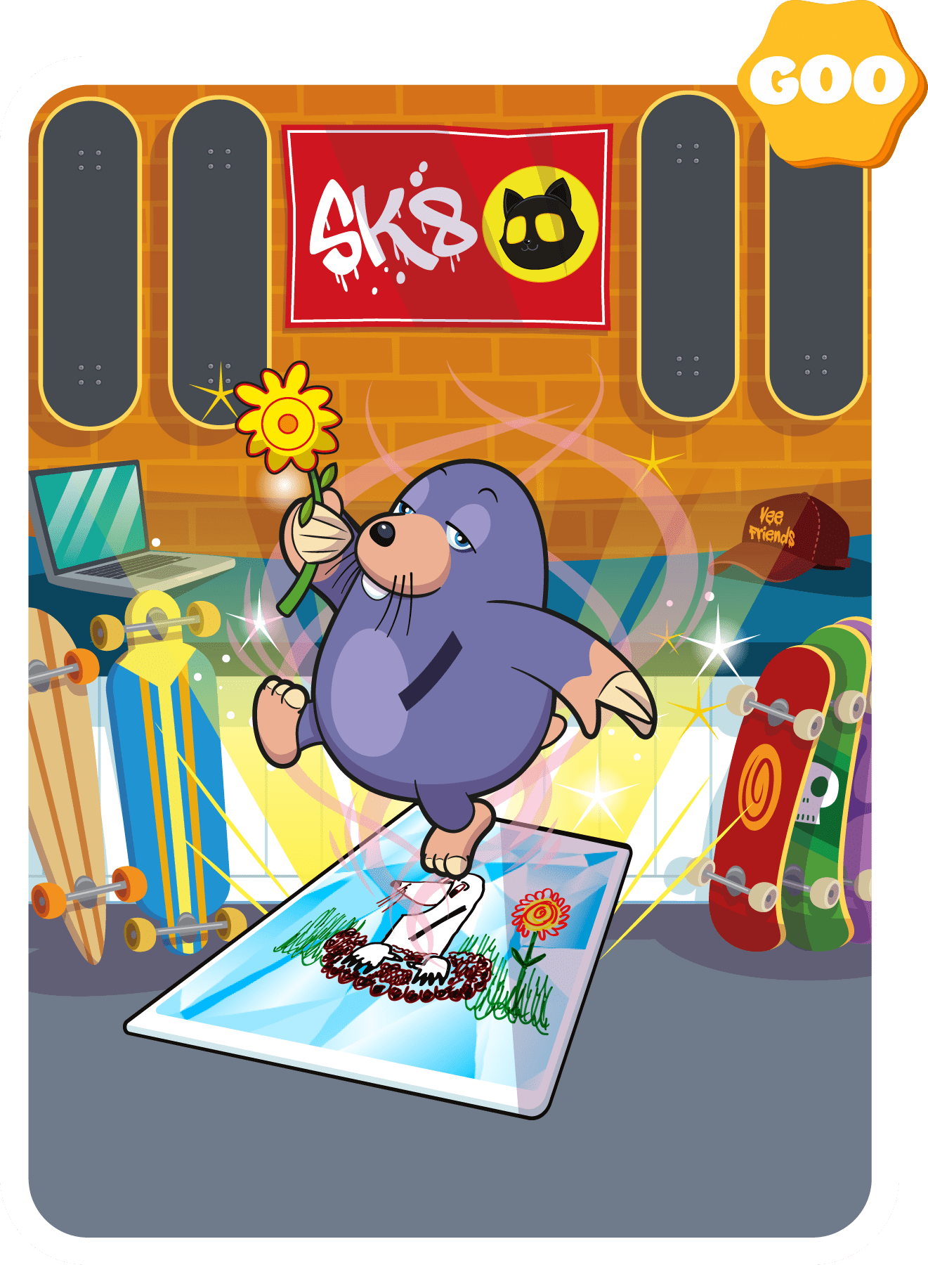 Gary Vaynerchuk - VeeFriends Series 2 - Fuck You Monday Mole #3354 - NFT # 3354