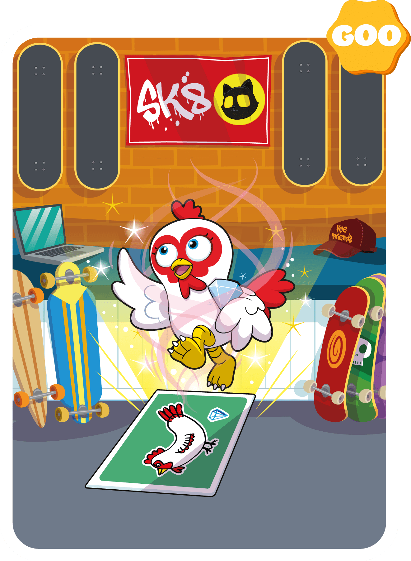 Gary Vaynerchuk - VeeFriends Series 2 - "Diamond Hands" Hen #51 - NFT # 51