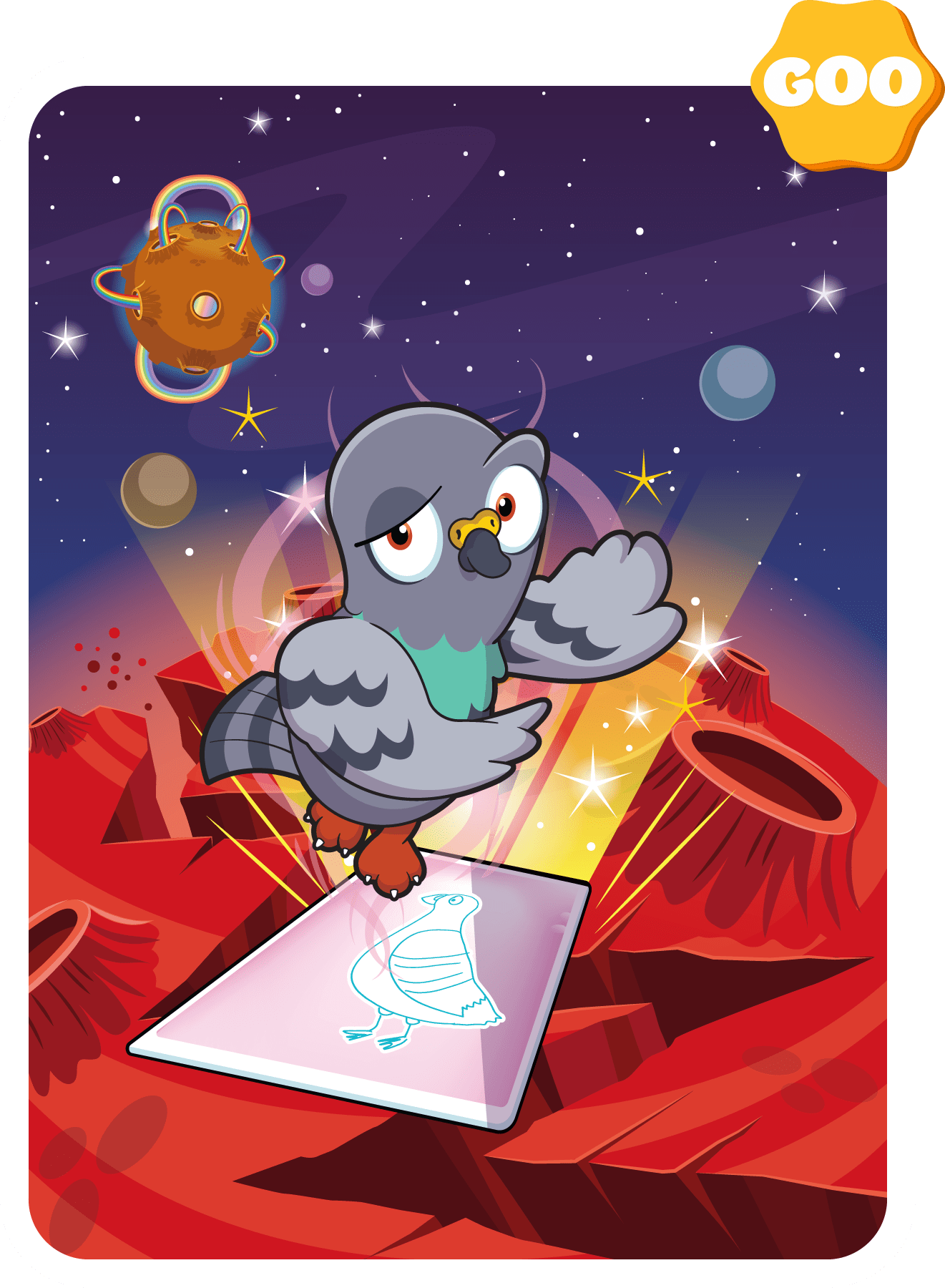 Gary Vaynerchuk - VeeFriends Series 2 - Perspective Pigeon #7172 - NFT # 7172