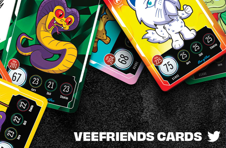 その他 Veefriends PSA Limted/55 Make New Friends With VeeFriends Promo Cards