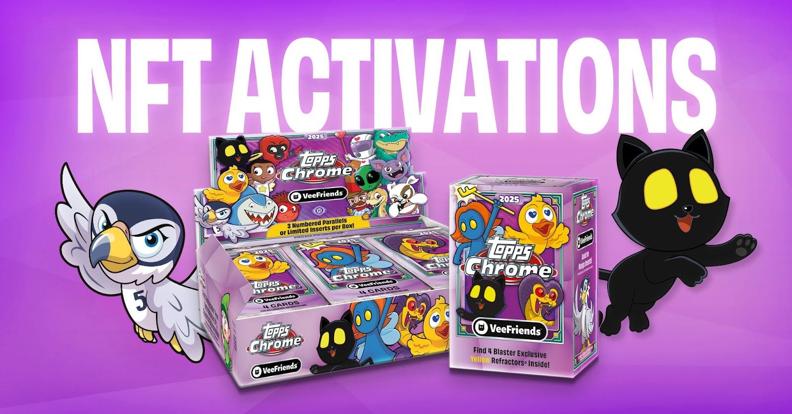 Topps VeeFriends Chrome 2025: VeeFriends NFT Holder Activations and Claims