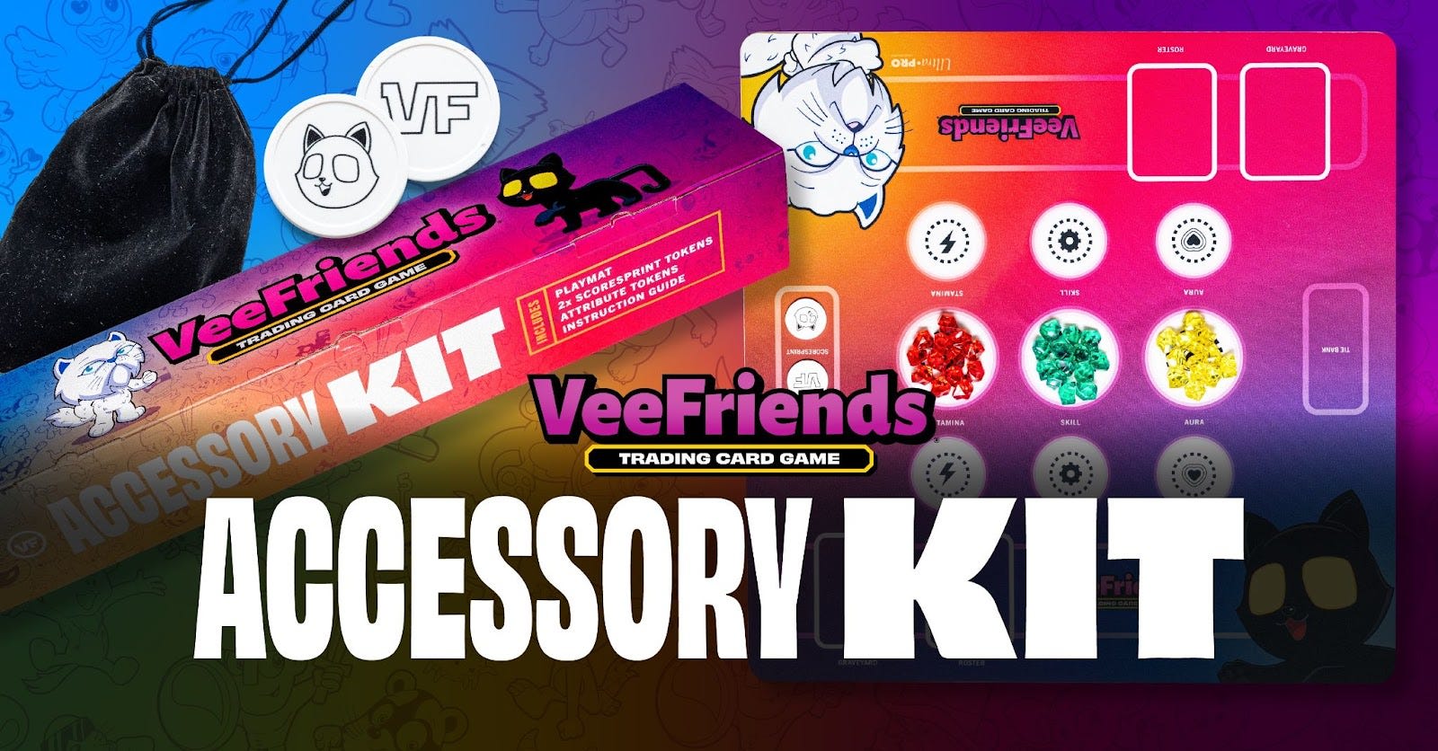 Ready. Set. Compete. The VeeFriends TCG Accessory Kit Drops August 1st