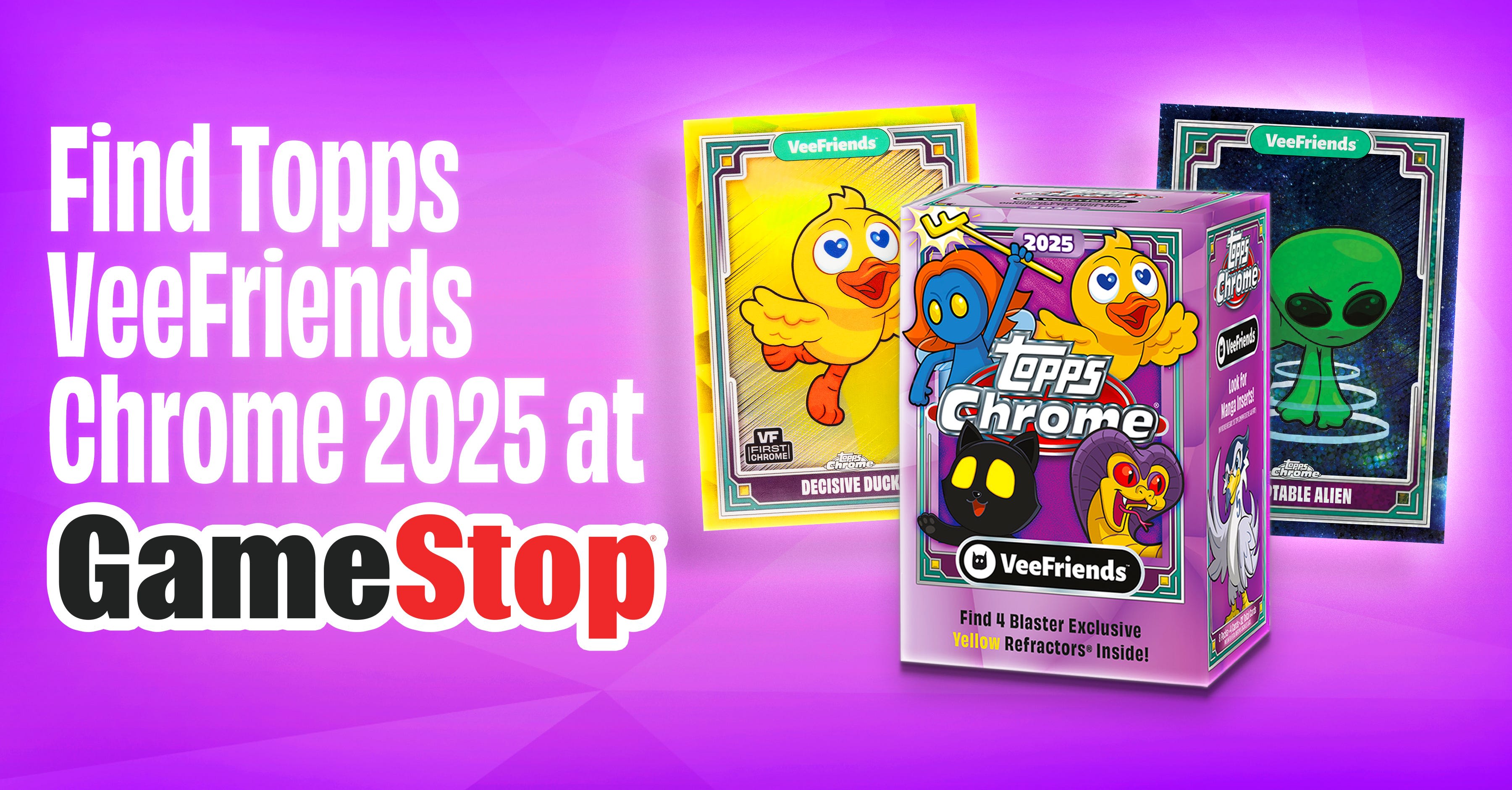Topps VeeFriends Chrome 2025 to Launch in 990+ GameStops Nationwide!