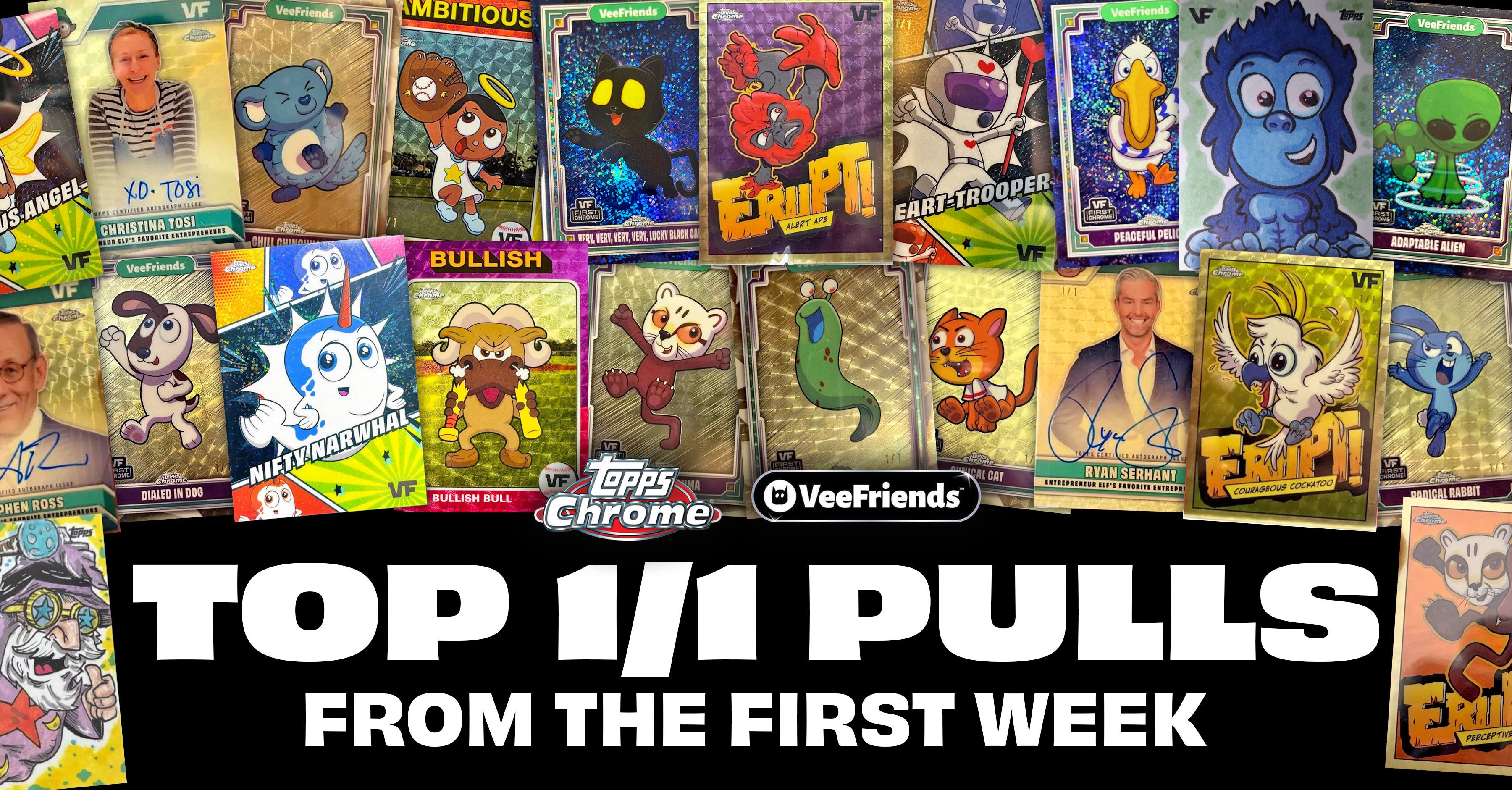 Every 1-of-1 Pulled in the First Week of Topps VeeFriends Chrome 2025