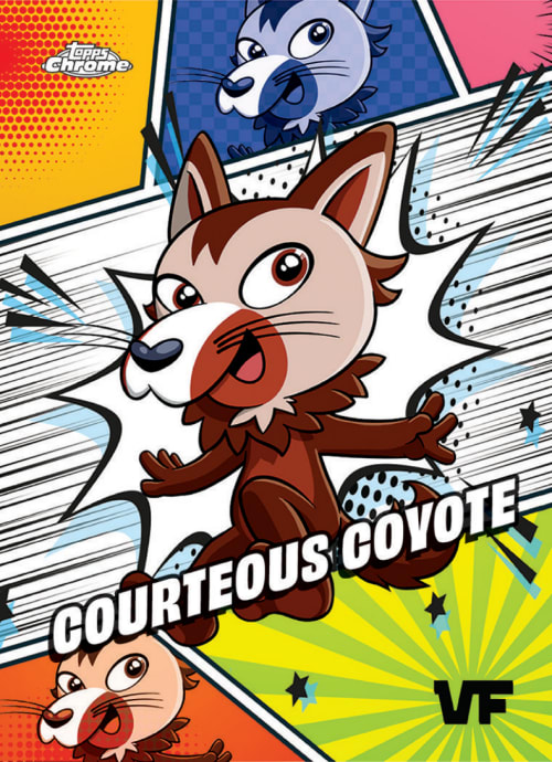 Courteous Coyote (Manga Speckle Purple) - Topps Chrome 2025 - VeeFriends card