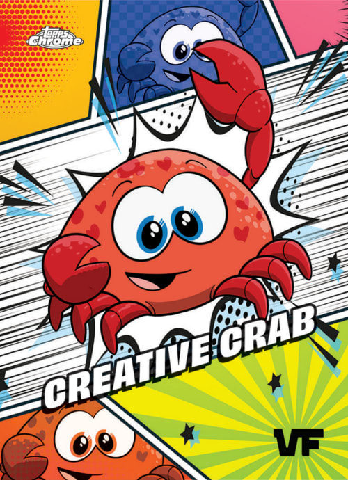 Creative Crab (Manga Speckle Purple) - Topps Chrome 2025 - VeeFriends card