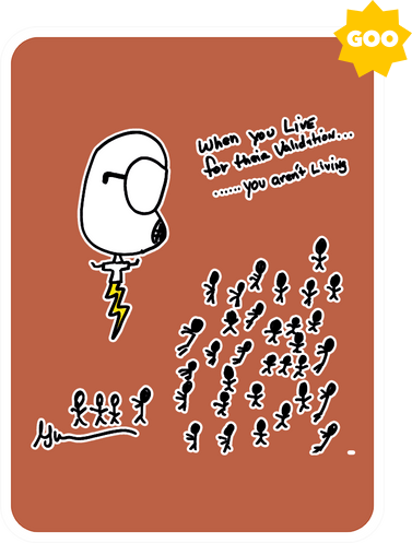 Gary Vaynerchuk - Vee Friends - When You Live For Their Validation You Aren't Living - NFT # 9811