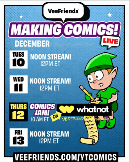 VeeFriends Making Comics