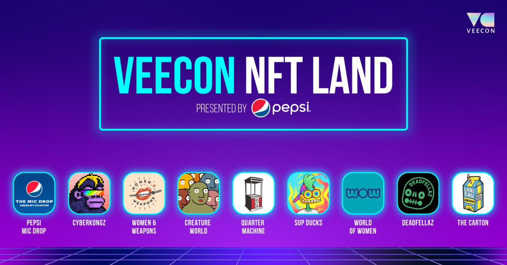 VeeCon Activations: NFT LAND presented by Pepsi