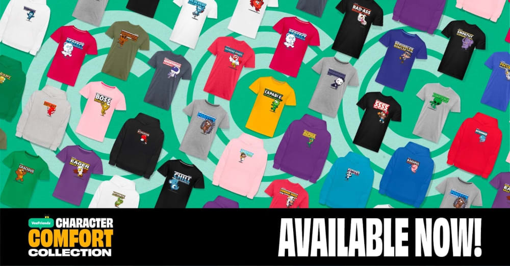 Introducing the Character Comfort Collection: Apparel for ALL 283 VeeFriends Characters!