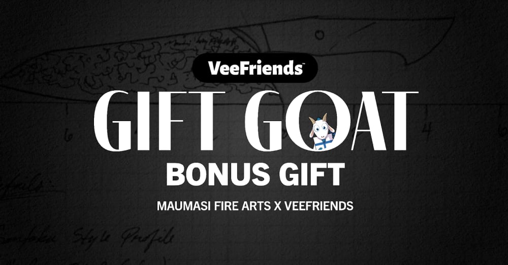 Gift Goat Bonus Gift: Custom Designed Knife by Master Bladesmith Mareko Maumasi