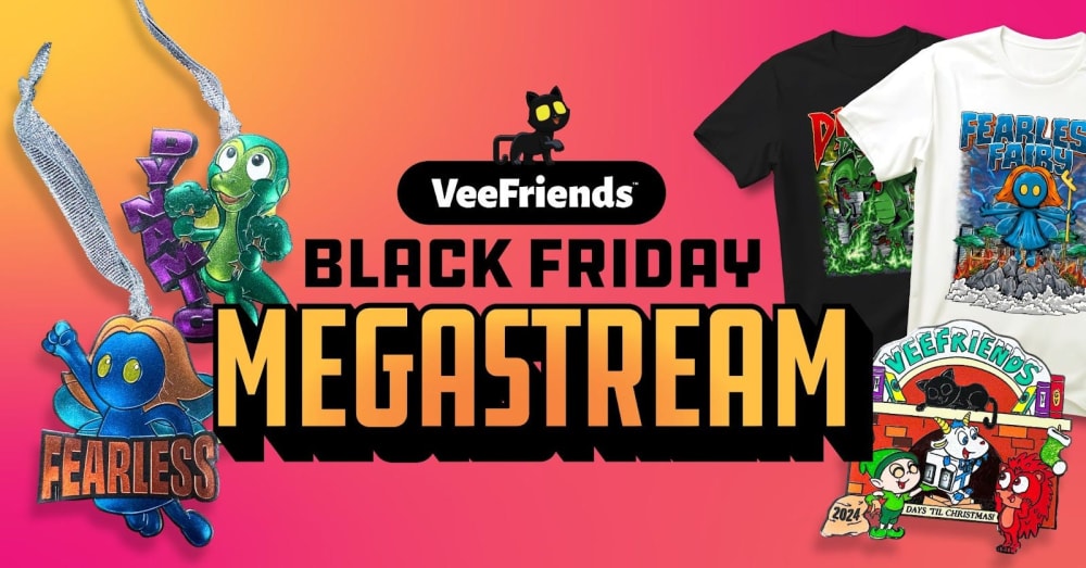 Black Friday Megastream: Don’t Miss the Drop of VeeFriends Ornaments and More Exclusive Products!