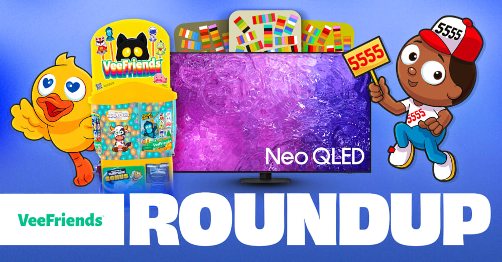 Weekly Roundup: Gift Goat #16 55" Samsung 4K Smart TV and NFT by Amber Vittoria, Treasure Chest…