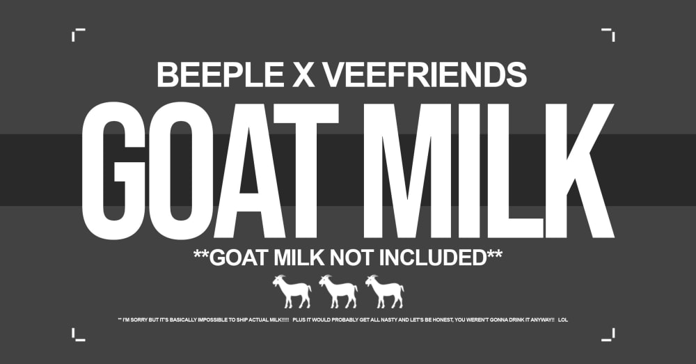 Announcing Gift Goat 12: BEEPLE & VeeFriends “GIFT GOAT”