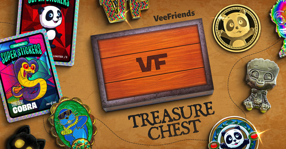 VeeFriends Debuts Gemstone Pins, Graded Coins, and More in Premium, Physical Treasure Chest