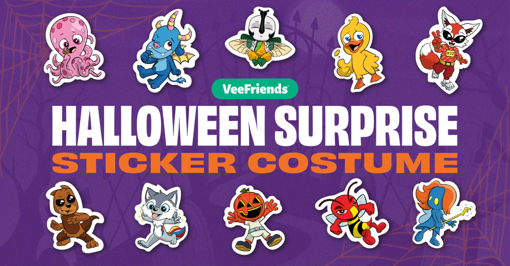 Halloween Surprise! 25 Series 2 Character NFTs Updated to Sticker Costume For Halloween Only