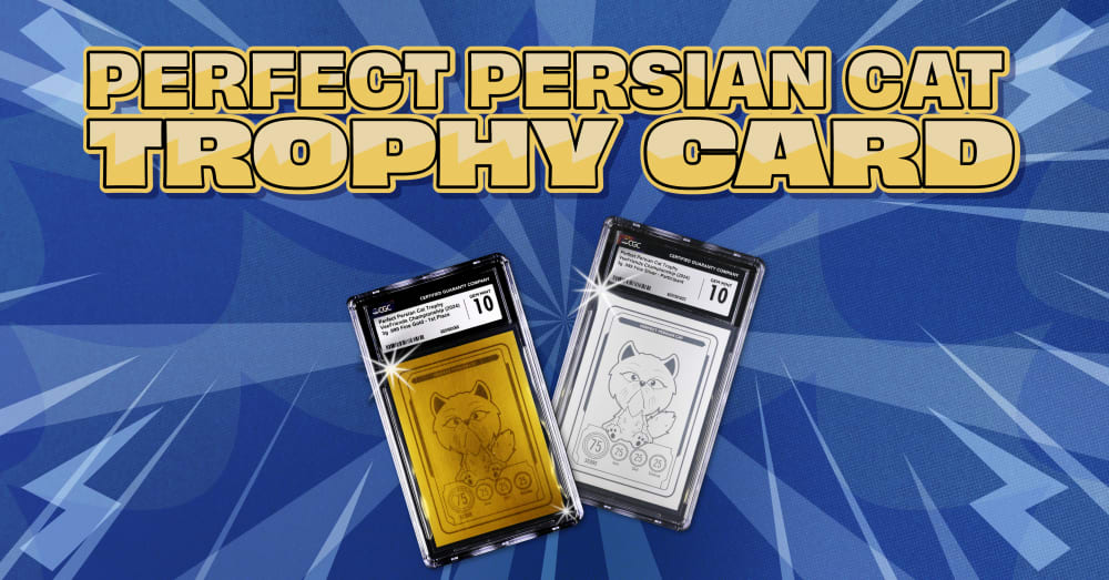 Perfect Persian Cat Trophy Cards Ship Out to 2024 TCG Championship Participants