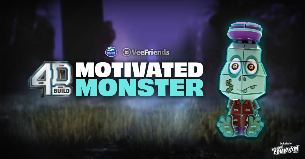 Motivated Monster Arrives As Spin Master 4D Build Exclusively At NYCC 2025