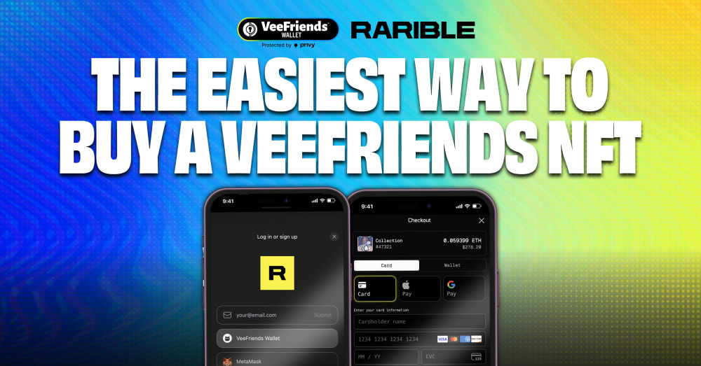 Rarible Launching VeeFriends Storefront With Wallet Sign-In and Credit Card Checkout