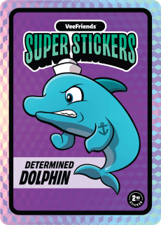Determined Dolphin Card Image
