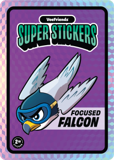 Focused Falcon Card Image