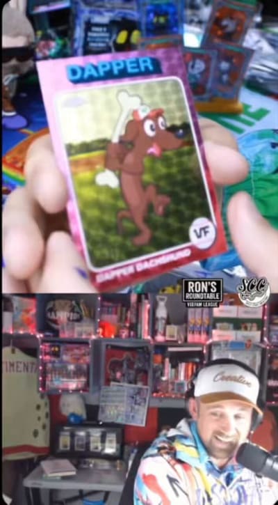 I’ve ripped a lot of @veefriends @Topps Chrome packs.  This box felt different, I told the Swarm all day I felt something in these boxes, but wasn’t sure if it was the sapphire or hobby.  Hobby crushed!

Auto, super, red eyes cat, /99 tiger!!! All in ONE hobby box! https://t.co/GvW6Ok9m7u