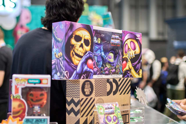 On display at the VeeFriends booth: two iconic collaborations — one with Mattel’s Skeletor from