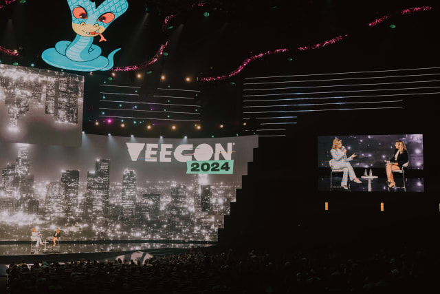 The VeeCon 2024 main stage, where wisdom, insights, and experiences are shared.