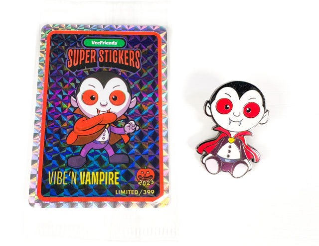 Vibe'n Vampire Halloween 2023 Pin and Super Sticker