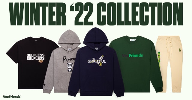 Walk into winter with style wearing the VeeFriends Winter '22 collection