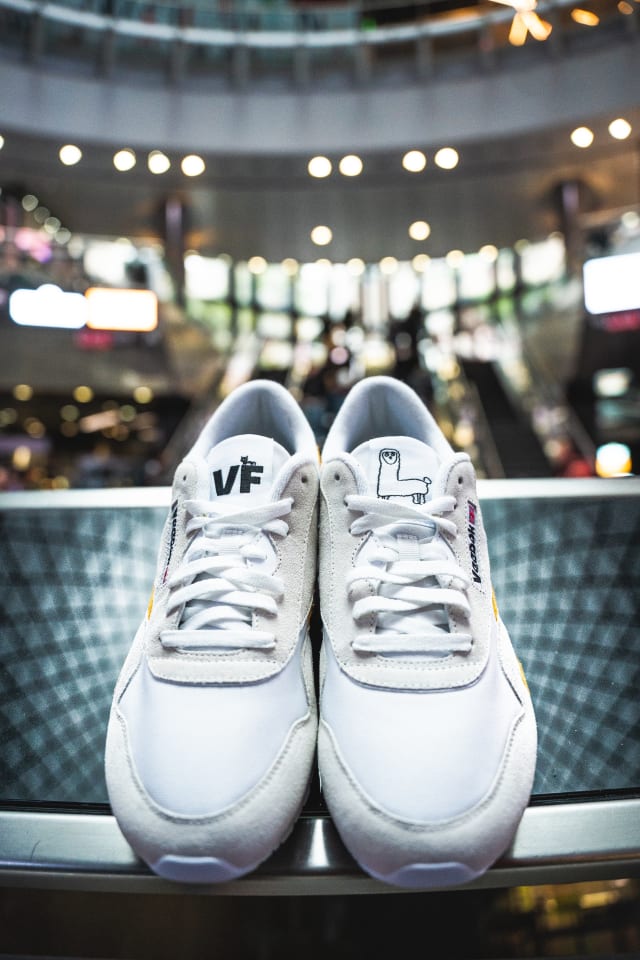 The shoes on display