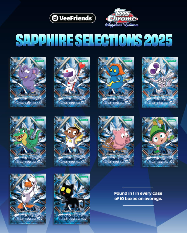 All 10 VeeFriends characters in the 2025 Sapphire Selections subset.