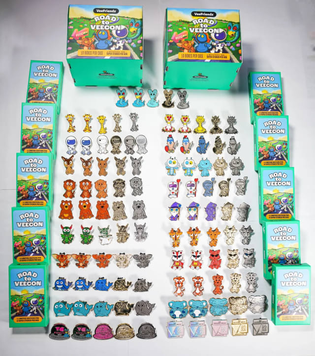 Complete collection of Road to VeeCon Pins
