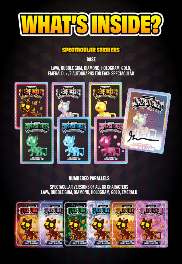 The rarity breakdown of the base set and numbered parallels.