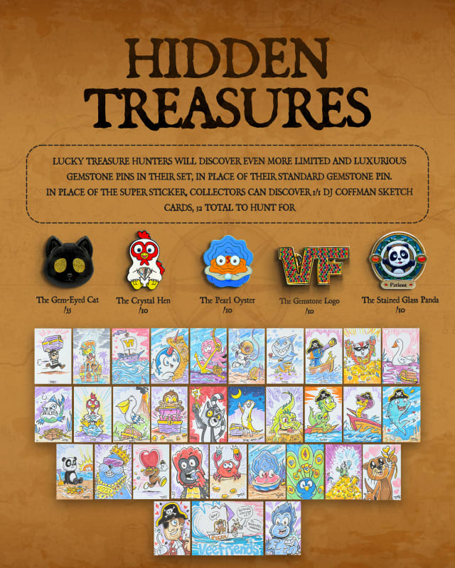 Highly limited hidden treasures await the luckiest of collectors.