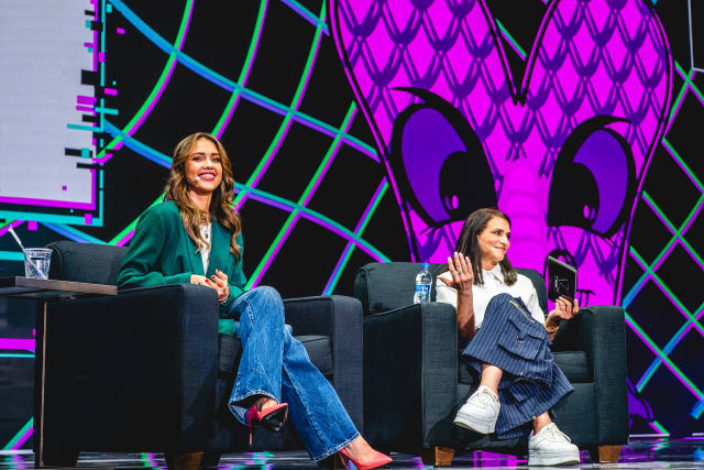 Jessica Alba takes the stage at VeeCon 2023