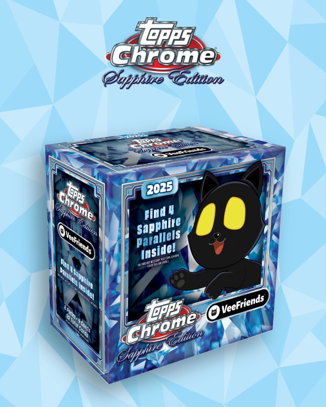 This Gift Goat Bonus Gift granted goat holders the exclusive access to claim 1 free box of Topps VeeFriends Chrome Sapphire Edition 2025. With 555 boxes going to goats, and less than 100 to VeeFriends, this product is highly premium and extremely limited.