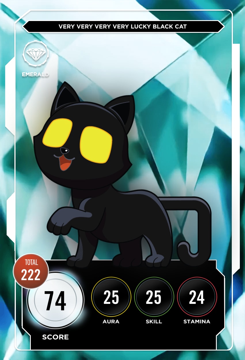 Very Very Very Very Lucky Black Cat