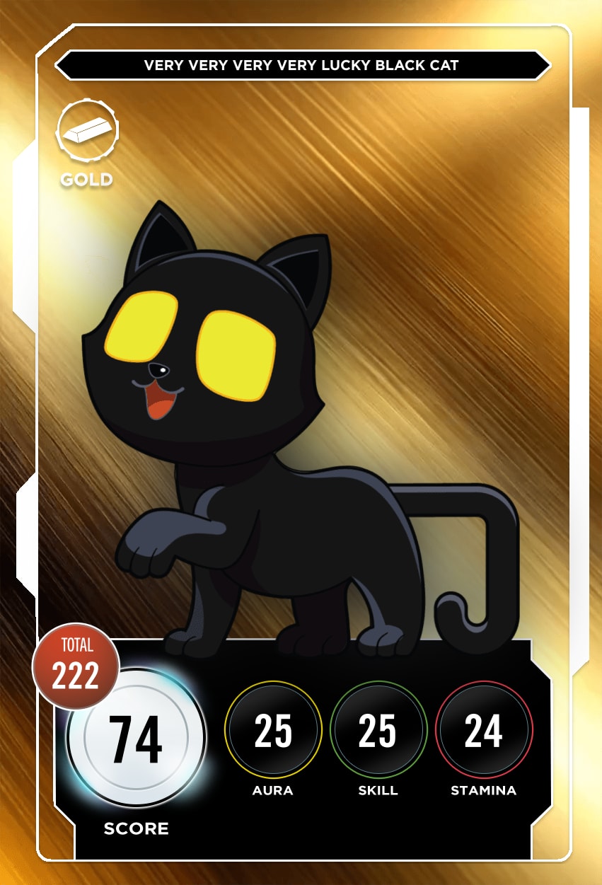 Very Very Very Very Lucky Black Cat